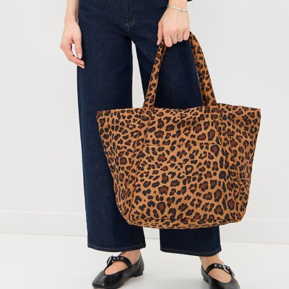 NWT Baggu Cloud Bag - Leopard - Picture 2 of 7